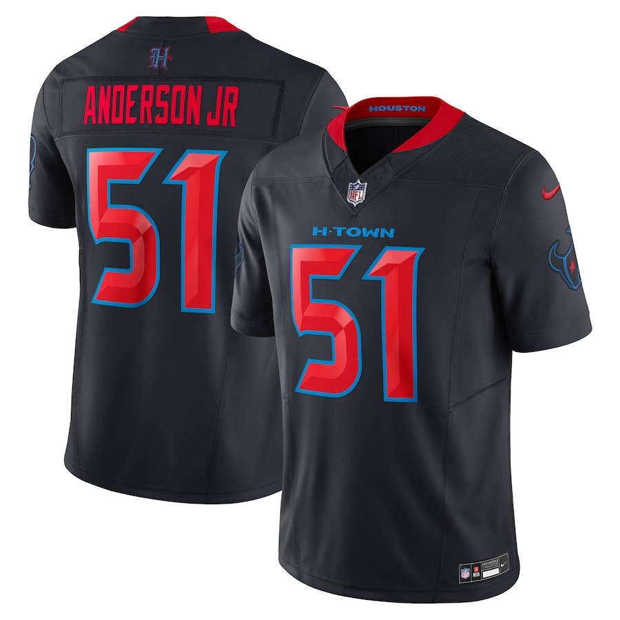Youth Houston Texans Will Anderson Jr. Nike Navy 2nd Alternate Game Jersey - Jersey