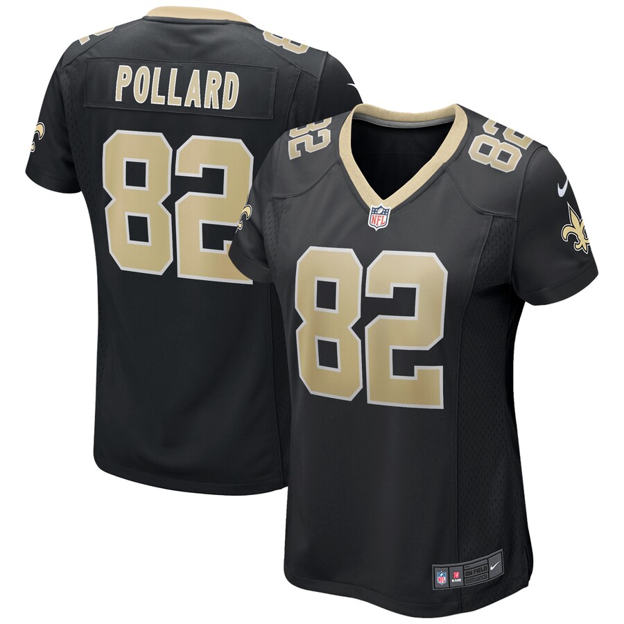 Women's New Orleans Saints Bob Pollard Nike Black Game Retired Player Jersey - Jersey