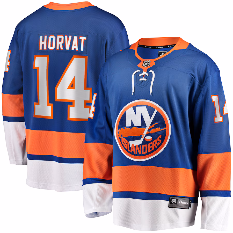 Men's New York Islanders Bo Horvat Fanatics Blue Home Breakaway Jersey - Jersey