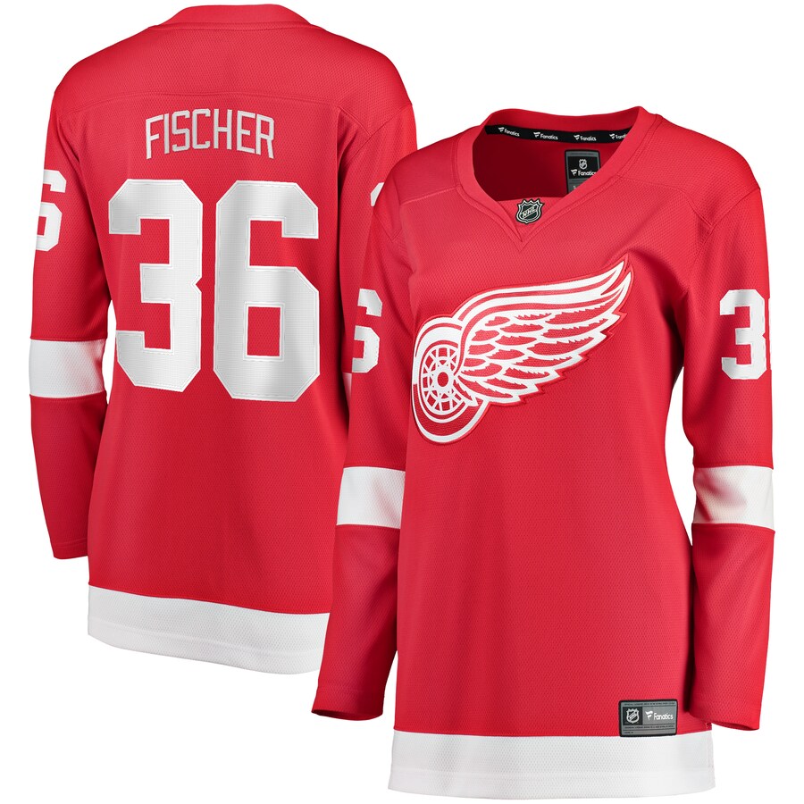 Women's Detroit Red Wings Christian Fischer Fanatics Branded Red Home Breakaway Player Jersey - Jersey