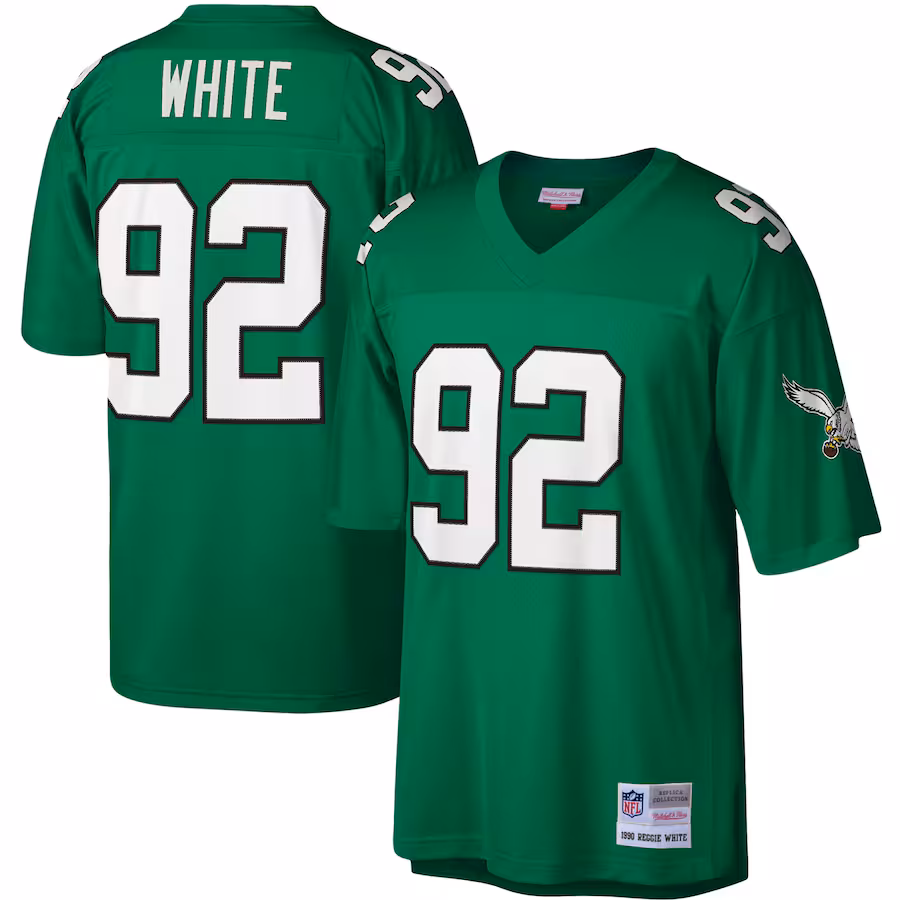 Men's Philadelphia Eagles Reggie White Mitchell & Ness Kelly Green Legacy Replica Jersey - Jersey