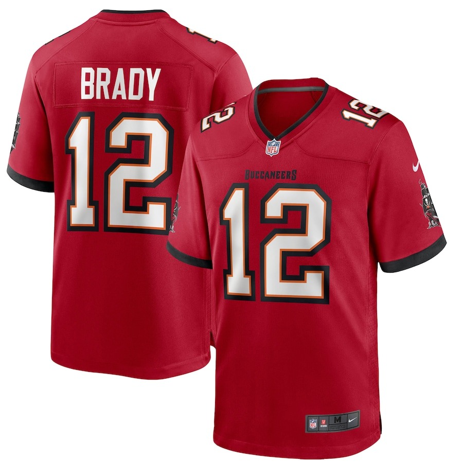 Men's Tampa Bay Buccaneers Tom Brady Nike Red Game Jersey - Jersey