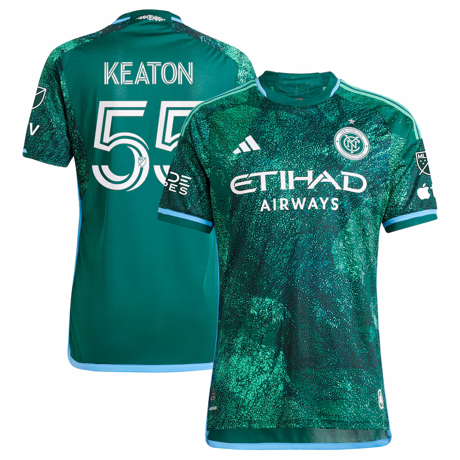 Men's New York City FC Keaton Parks adidas Green 2023 The Parks Authentic Player Jersey - Jersey
