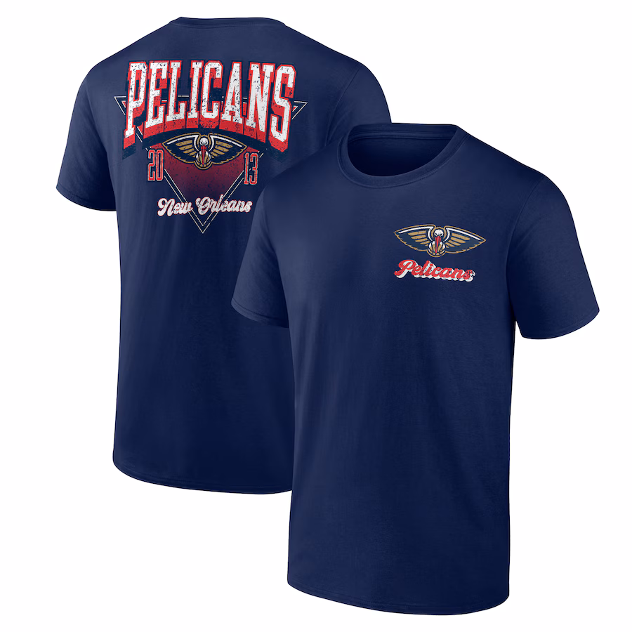 Men's New Orleans Pelicans Navy Never Over T-Shirt - Jersey