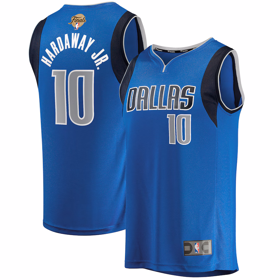 Men's Dallas Mavericks Tim Hardaway Jr. Fanatics Blue 2024 NBA Finals Fast Break Replica Player Jersey - Icon Edition - Jersey