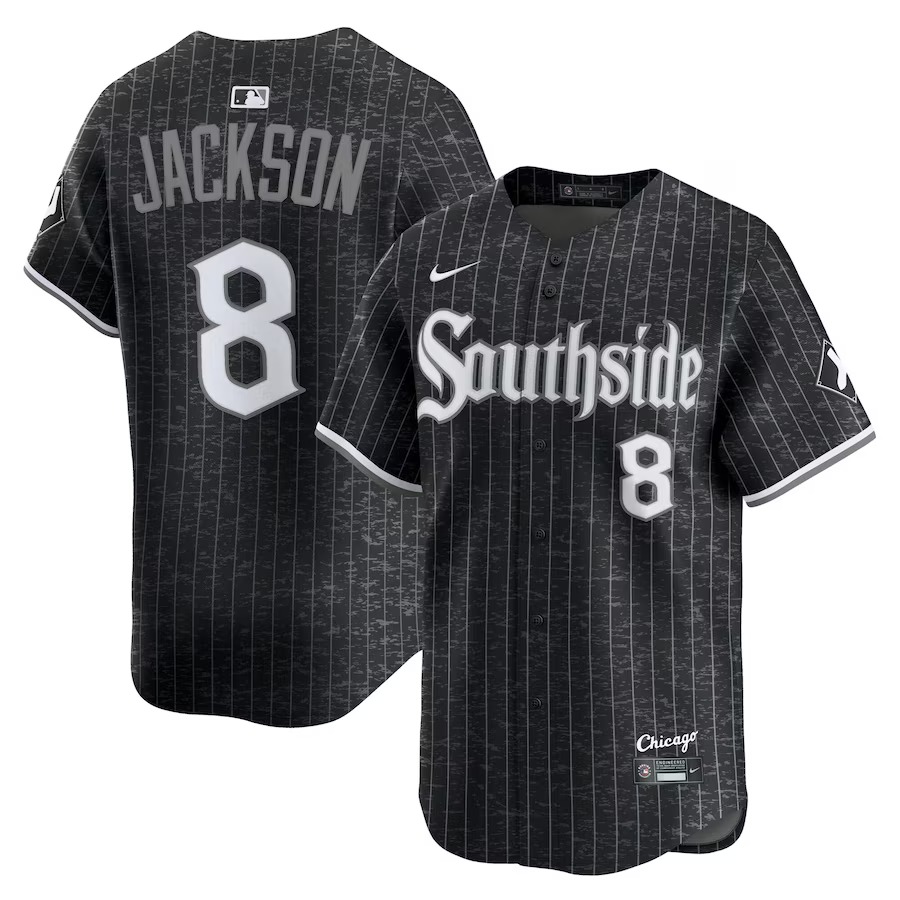 Men's Chicago White Sox Bo Jackson Nike Black City Connect Limited Player Jersey - Jersey