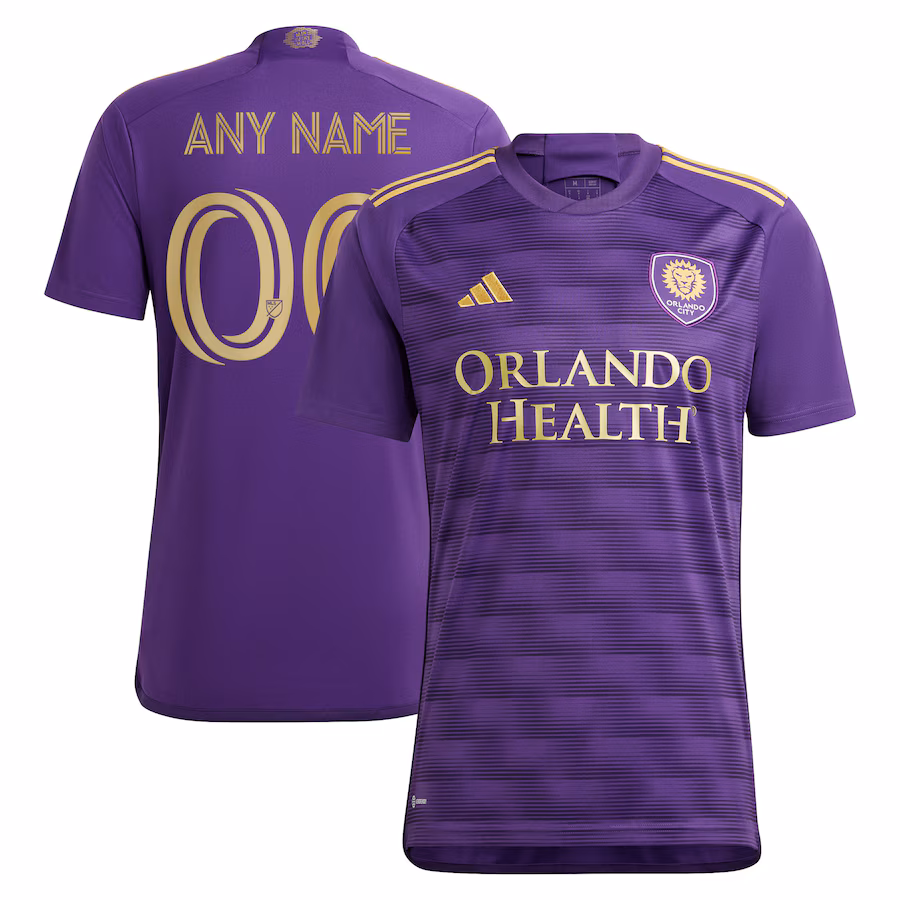 Men's Orlando City SC adidas Purple 2023 The Wall Kit Replica Custom Jersey - Jersey
