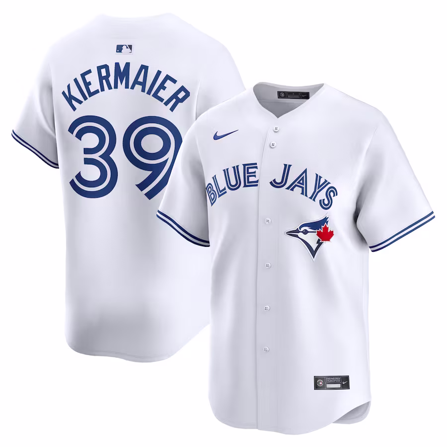 Men's Toronto Blue Jays Kevin Kiermaier Nike White Home Limited Player Jersey - Jersey