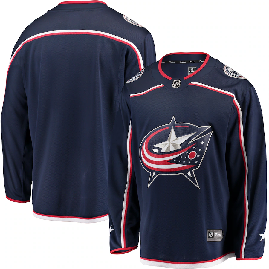 Men's Columbus Blue Jackets Fanatics Navy Breakaway Home Jersey - Jersey