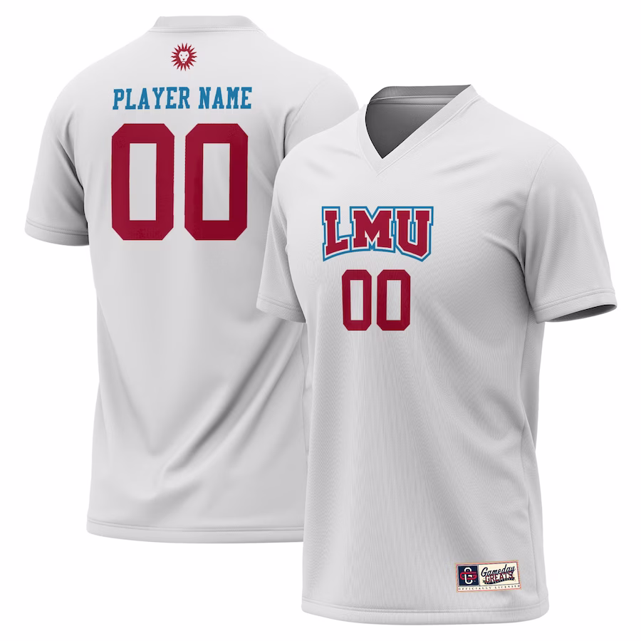 Loyola Marymount Lions GameDay Greats Youth Lightweight NIL Pick-A-Player Men's Soccer Jersey - White - Jersey