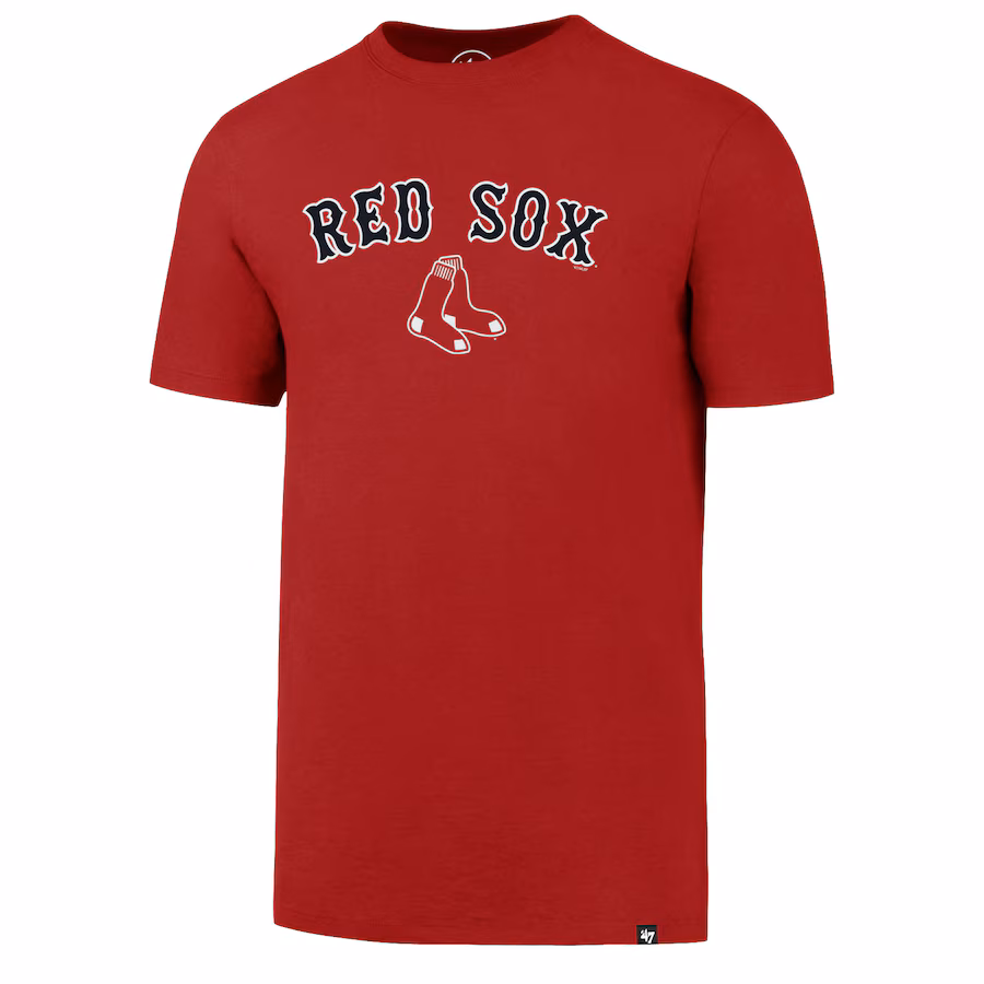 Men's Boston Red Sox '47 Red Tackle T-Shirt - Jersey