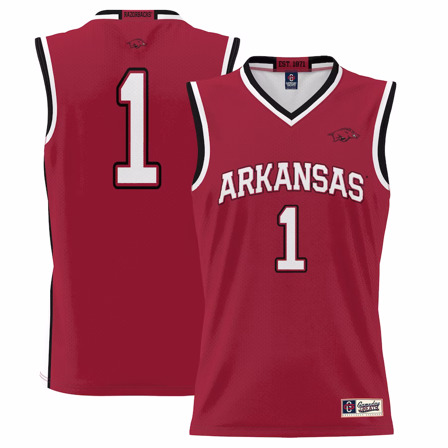 #1 Arkansas Razorbacks GameDay Greats Youth Lightweight Basketball Jersey - Cardinal - Jersey