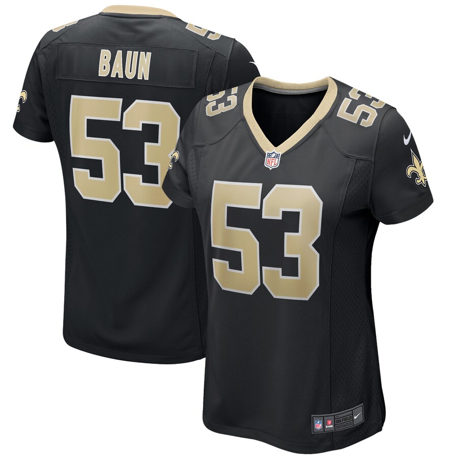 Women's New Orleans Saints Zack Baun Nike Black Game Jersey - Jersey