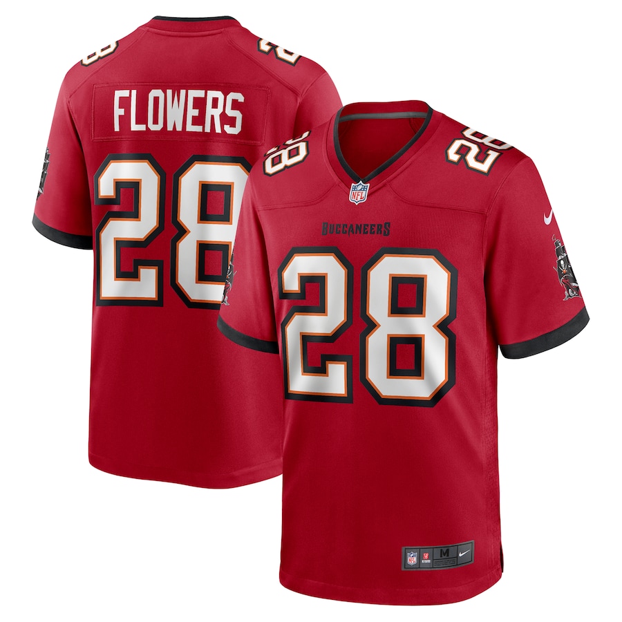 Men's Tampa Bay Buccaneers Dallis Flowers Nike Red Game Jersey - Jersey