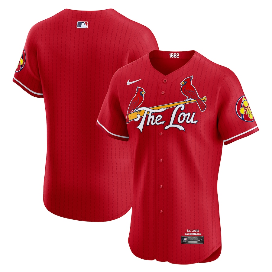 Men's St. Louis Cardinals  Nike Red 2024 City Connect Elite Jersey - Jersey