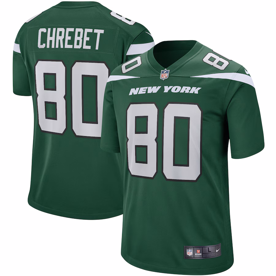Men's New York Jets Wayne Chrebet Nike Gotham Green Game Retired Player Jersey - Jersey