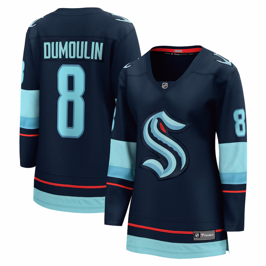 Women's Seattle Kraken Brian Dumoulin Fanatics Deep Sea Blue Home Breakaway Player Jersey - Jersey
