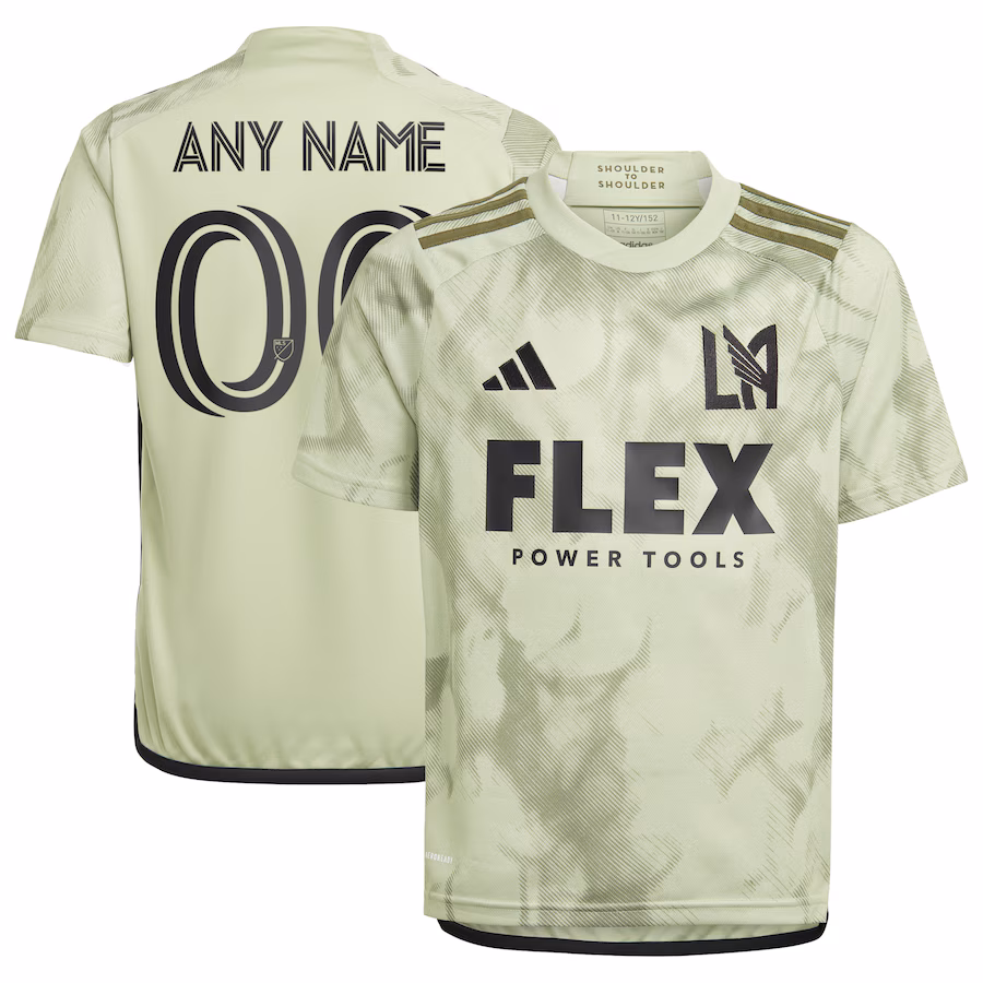 Youth LAFC adidas Green 2023 Smokescreen Replica Custom Jersey - Jersey