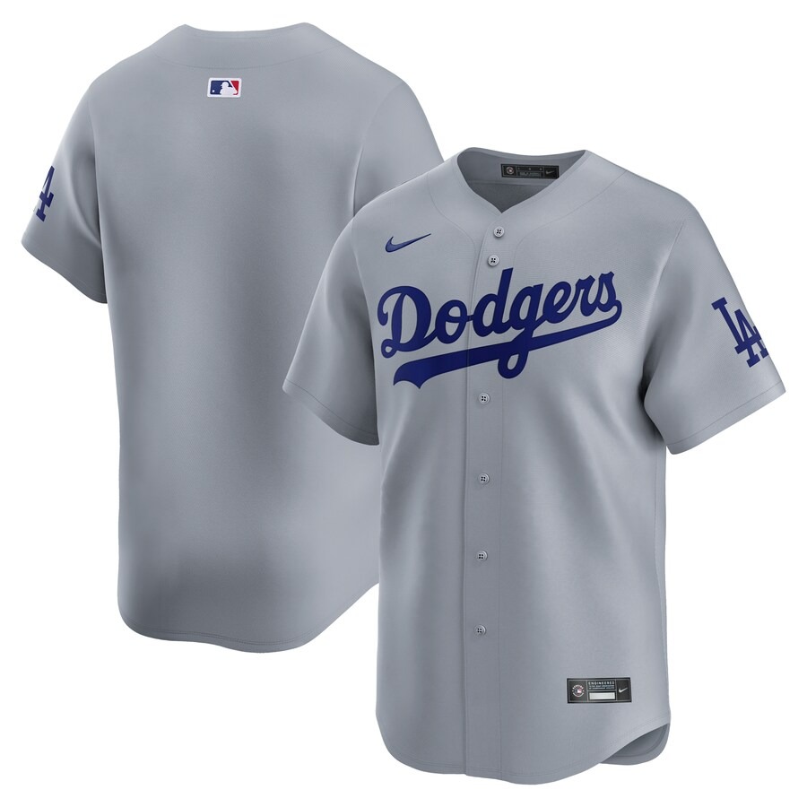 Men's Los Angeles Dodgers  Nike Gray  Road Limited Jersey - Jersey
