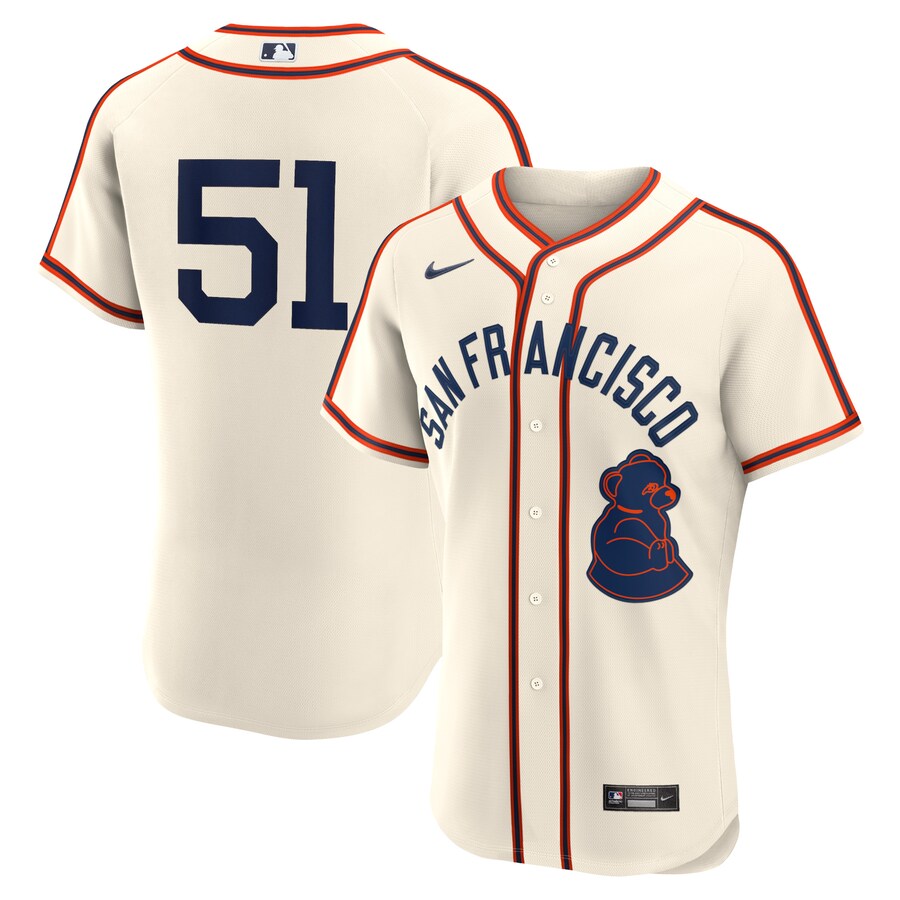 Men's San Francisco Giants Jung Hoo Lee Nike Cream 2024 Rickwood Classic Authentic Player Jersey - Jersey