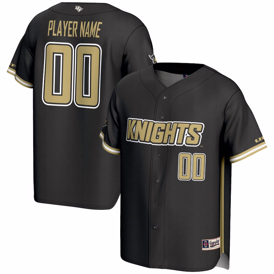 UCF Knights GameDay Greats Youth NIL Pick-A-Player Lightweight Baseball Jersey - Black - Jersey