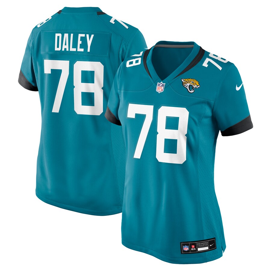 Women's Jacksonville Jaguars Dennis Daley Nike Teal Team Game Jersey - Jersey