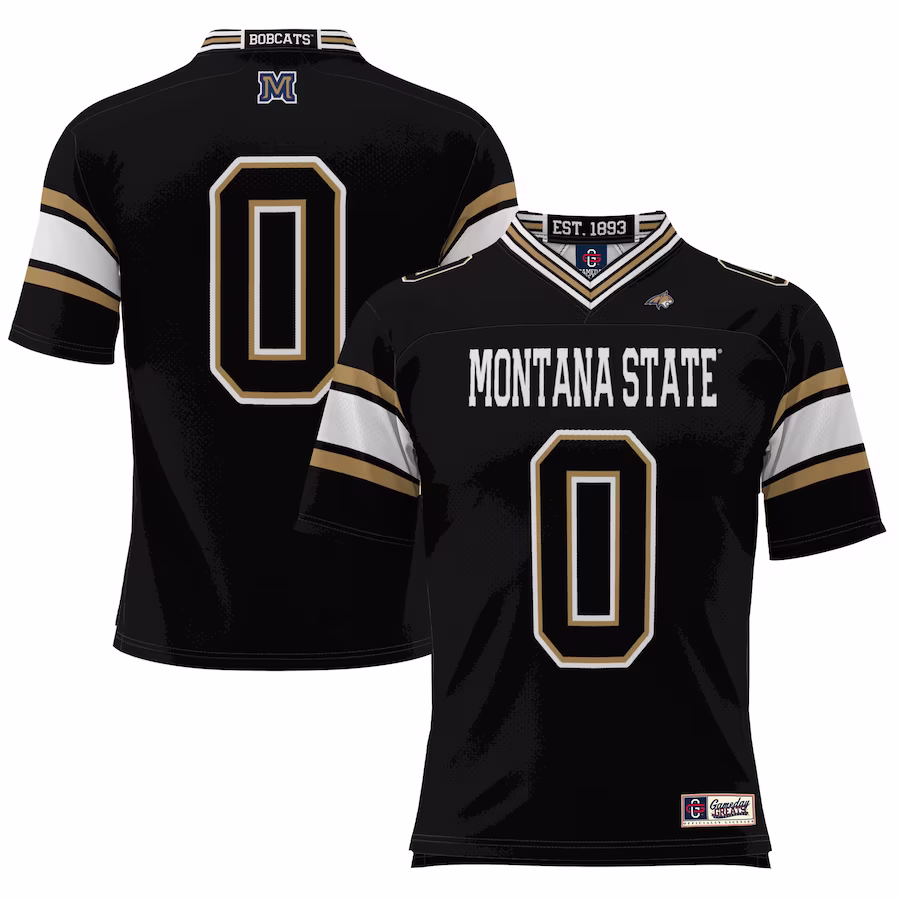 #0 Montana State Bobcats GameDay Greats Football Jersey - Black - Jersey