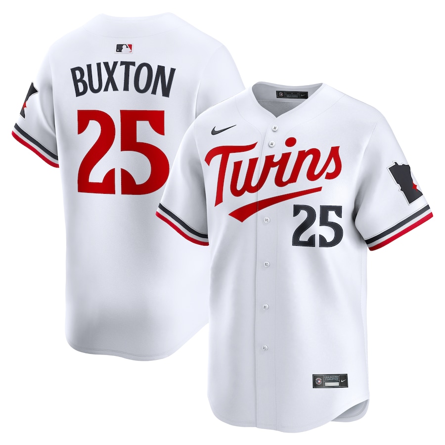 Men's Minnesota Twins Byron Buxton Nike White Alternate Limited Player Jersey - Jersey
