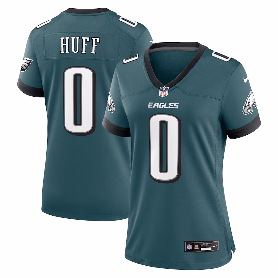 Women's Philadelphia Eagles Bryce Huff Nike Midnight Green Game Player Jersey - Jersey