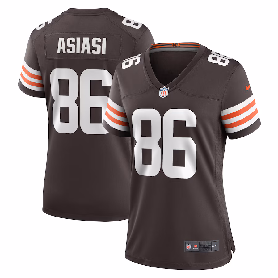 Women's Cleveland Browns Devin Asiasi Nike  Brown  Game Jersey - Jersey