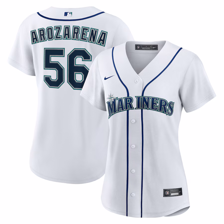 Women's Seattle Mariners Randy Arozarena Nike White Home Replica Jersey - Jersey