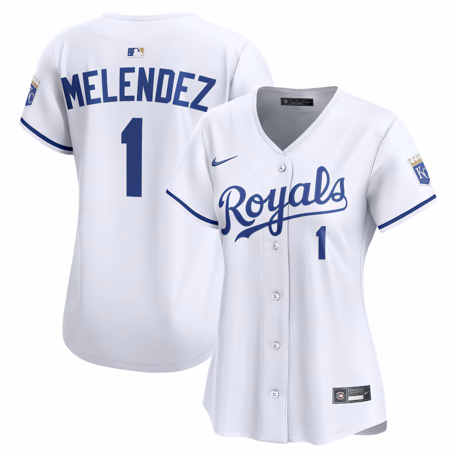 Women's Kansas City Royals MJ Melendez Nike White Home Limited Jersey - Jersey