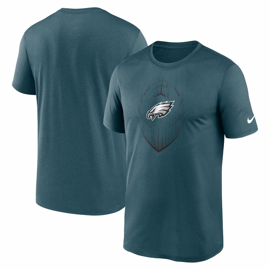 Men's Philadelphia Eagles Nike Midnight Green Primetime Legend Icon Performance T-Shirt - Jersey