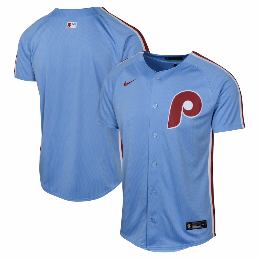 Youth Philadelphia Phillies NikeLight  Blue Alternate Limited Jersey - Jersey