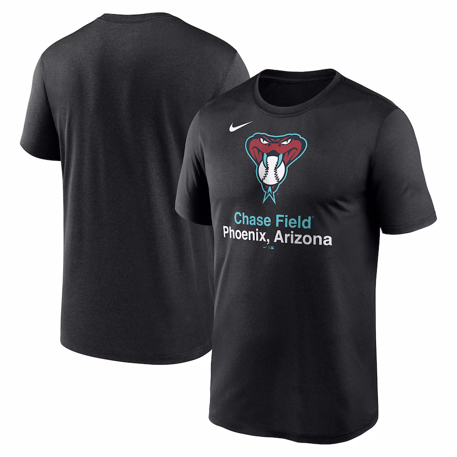 Men's Arizona Diamondbacks Nike Black Stadium Legend Performance T-Shirt - Jersey