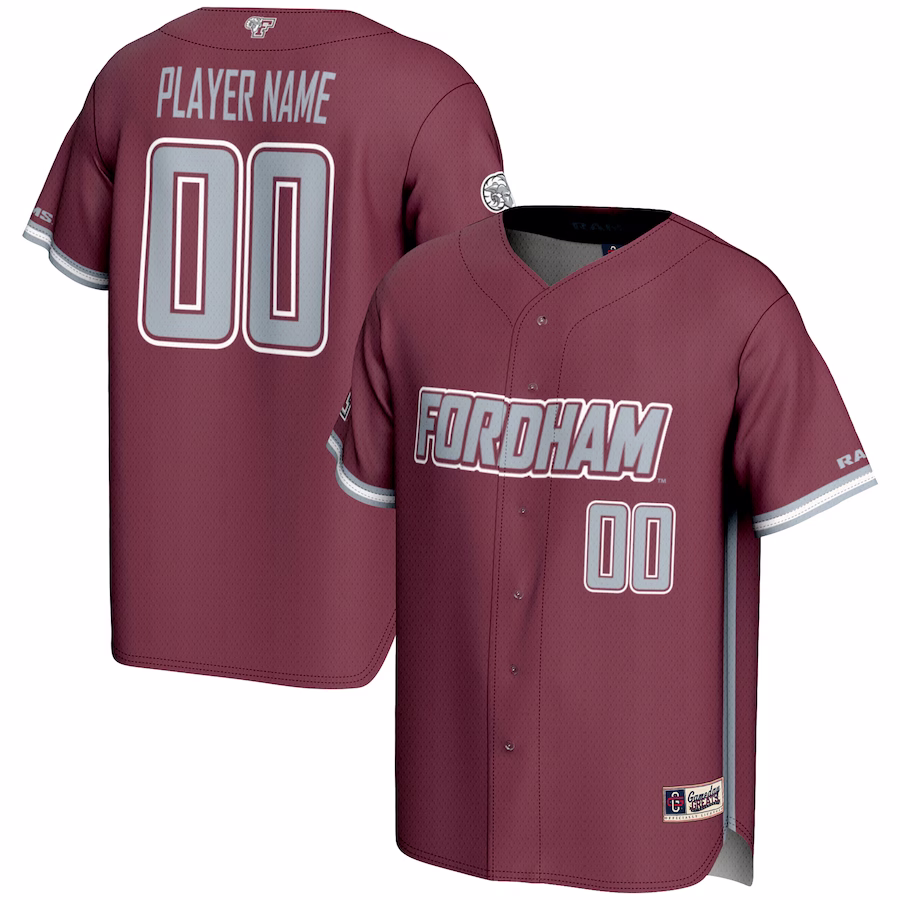 Fordham Rams GameDay Greats NIL Pick-A-Player Lightweight Baseball Jersey - Maroon - Jersey