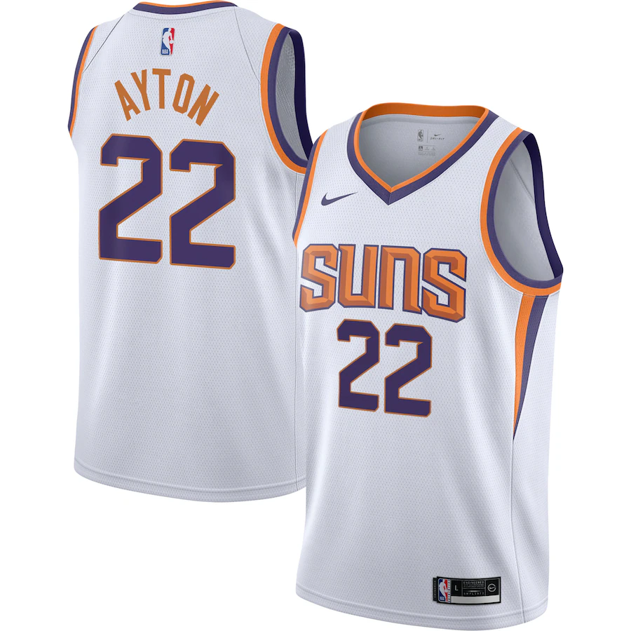 Youth Phoenix Suns Deandre Ayton Nike White Swingman Jersey - Association Edition - Jersey