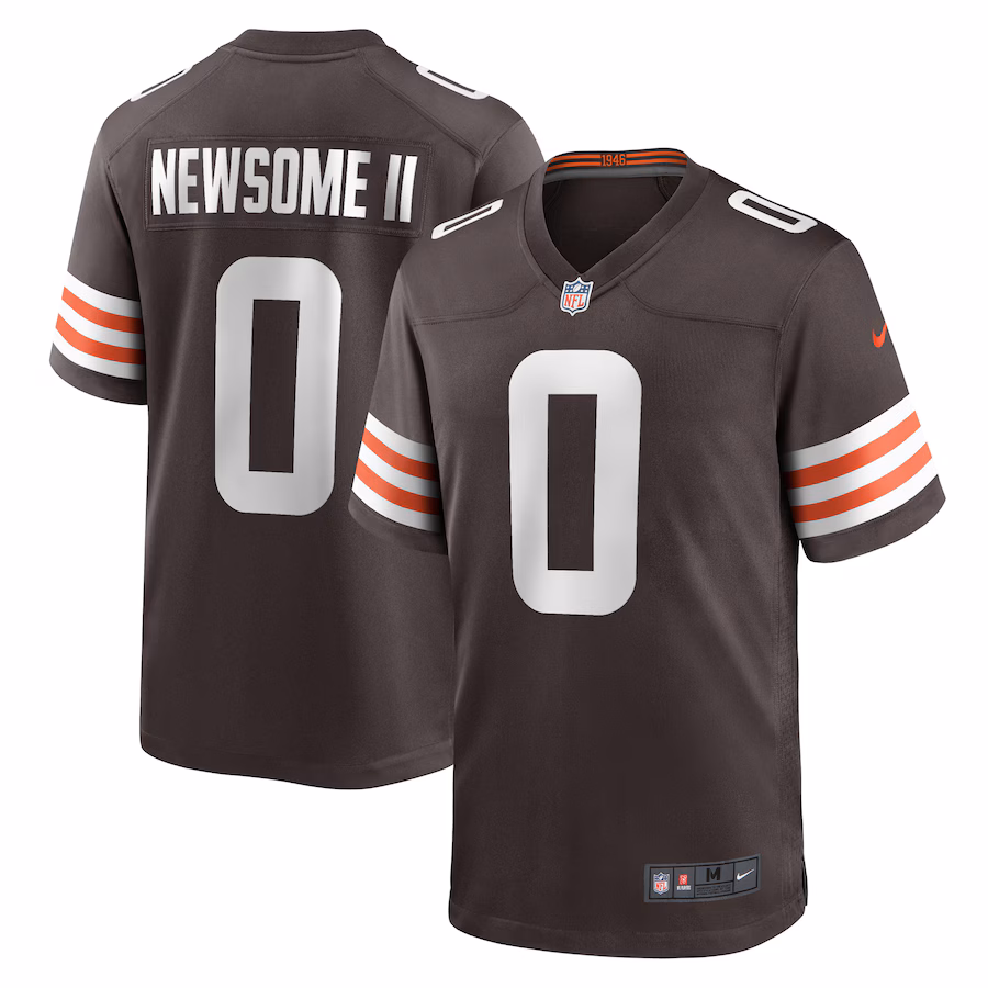 Men's Cleveland Browns Greg Newsome II Nike Brown Team Game Jersey - Jersey