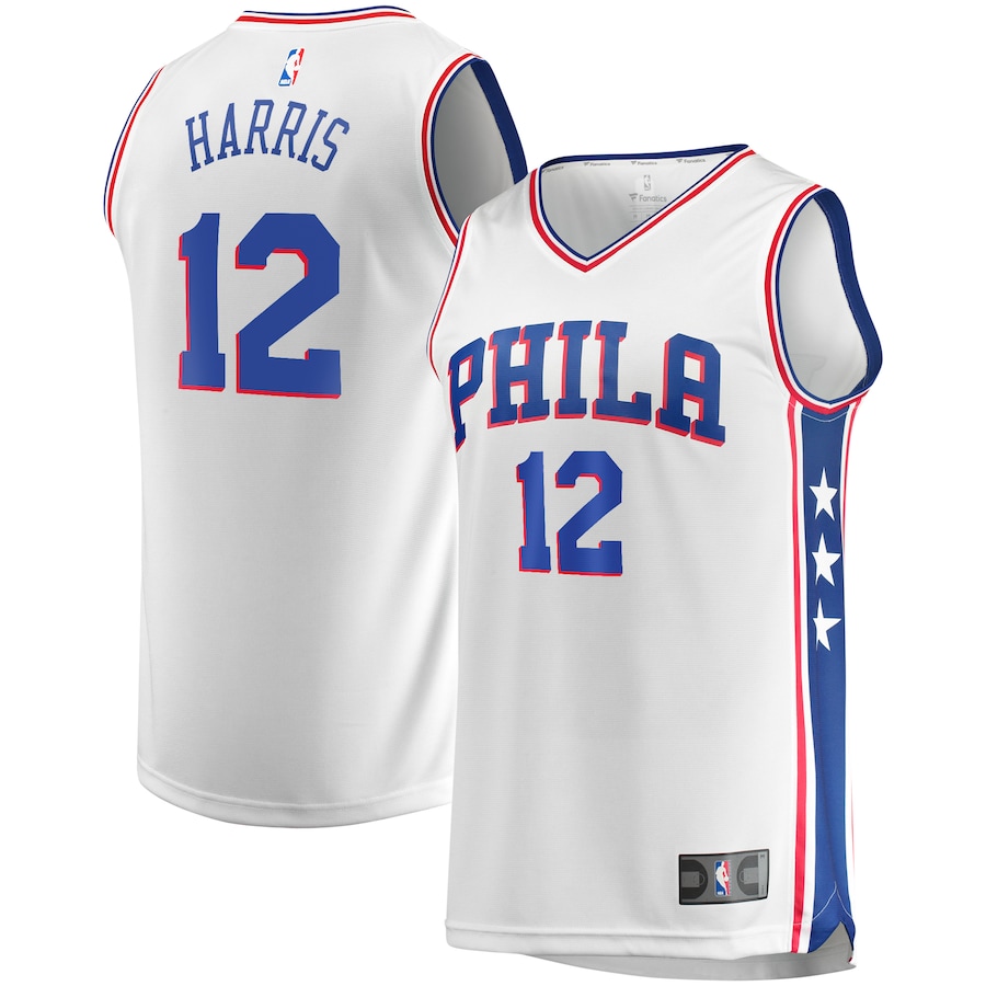 Men's Philadelphia 76ers Tobias Harris Fanatics White Fast Break Replica Player Team Jersey - Association Edition - Jersey