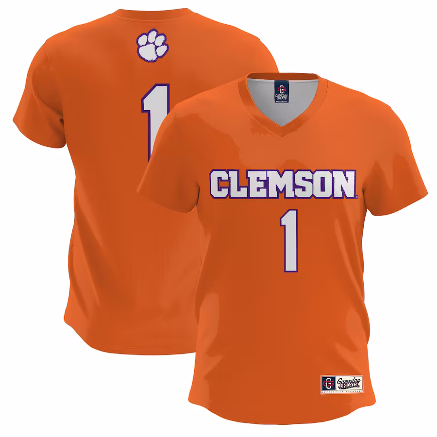 #1 Clemson Tigers GameDay Greats Unisex Lightweight Lacrosse Jersey - Orange - Jersey