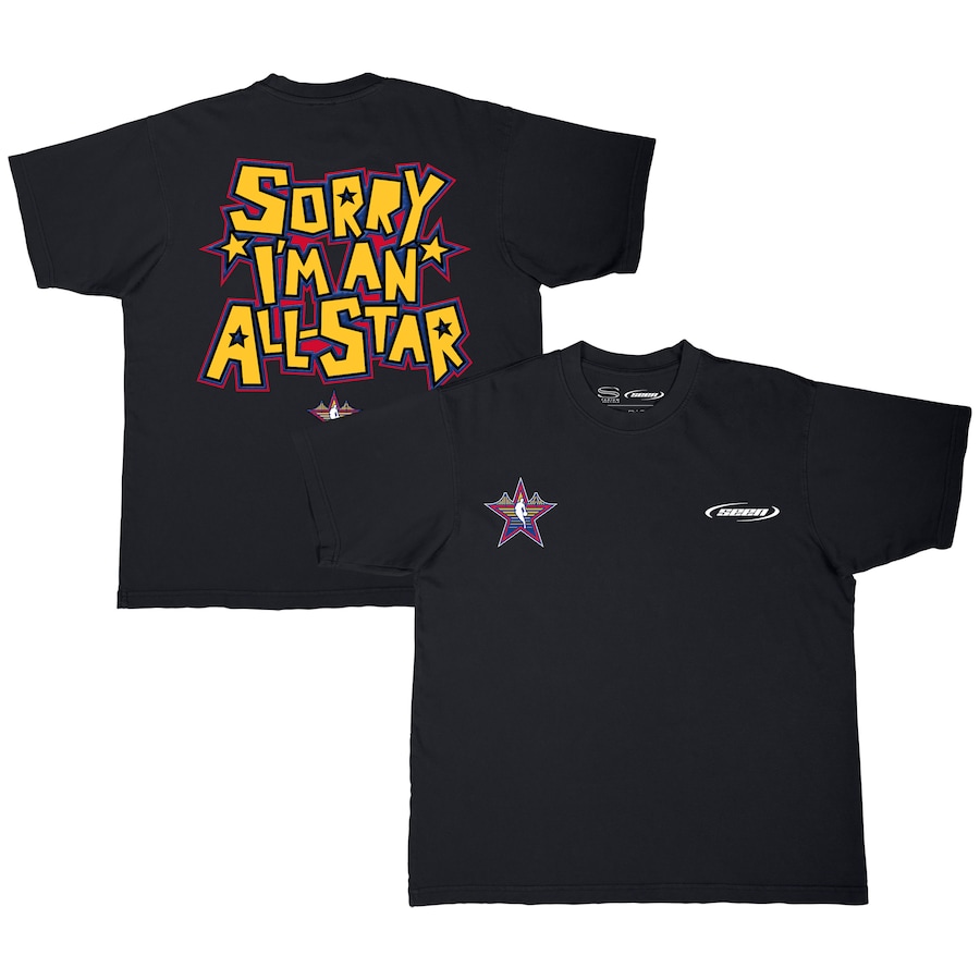 Unisex 2025 NBA All-Star Game  Brand Seen x Stadium Essentials Black Sorry I'm An All-Star Oversized T-Shirt - Jersey