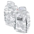 Men's Cleveland Browns Nike Arctic Camo 2024 Salute to Service Club Fleece Pullover Hoodie - Jersey