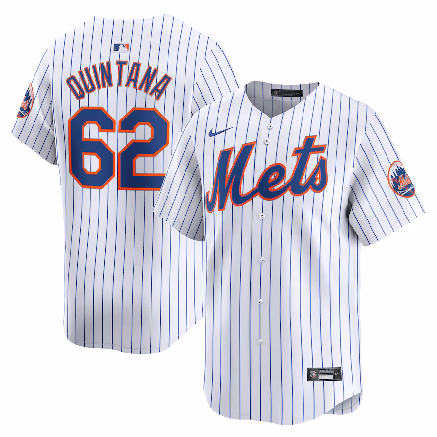 Men's New York Mets Jose Quintana Nike White Home Limited Player Jersey - Jersey