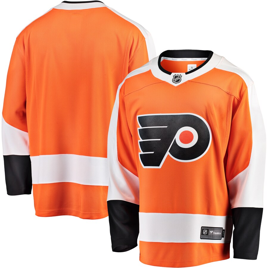 Men's Philadelphia Flyers Fanatics Branded Orange Breakaway Home Jersey - Jersey