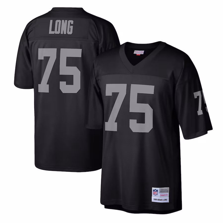 Men's Las Vegas Raiders Howie Long Mitchell & Ness Black Legacy Replica Jersey - Jersey