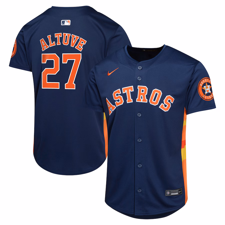 Youth Houston Astros Jose Altuve Nike Navy Alternate Limited Player Jersey - Jersey