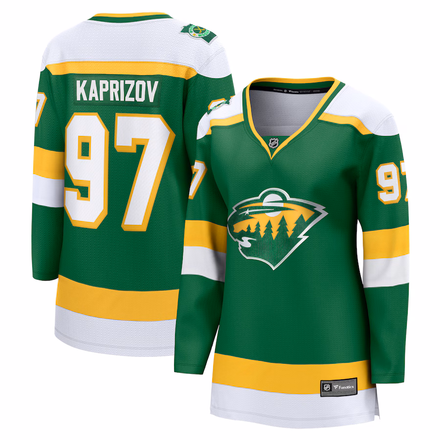 Women's Minnesota Wild Kirill Kaprizov Fanatics Green Alternate Premier Breakaway Player Jersey - Jersey