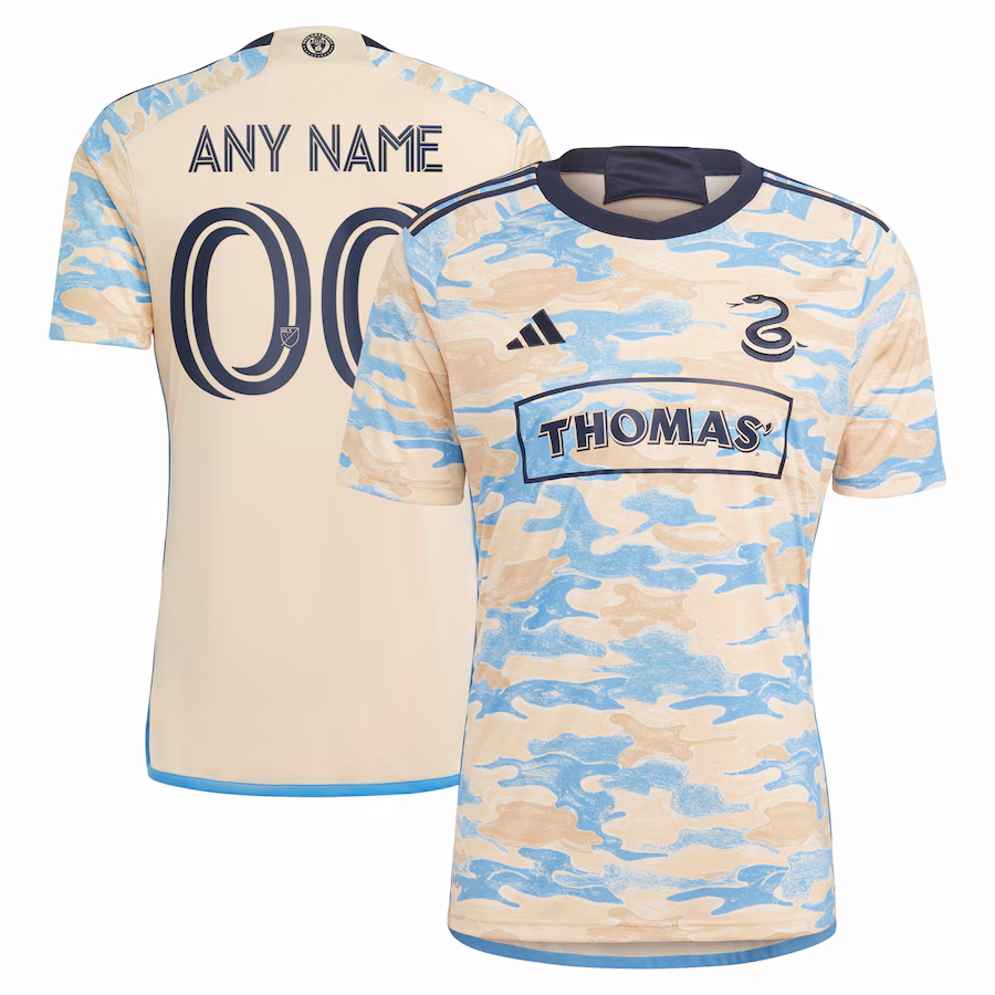 Men's Philadelphia Union adidas Tan 2023 For Philly Replica Custom Jersey - Jersey