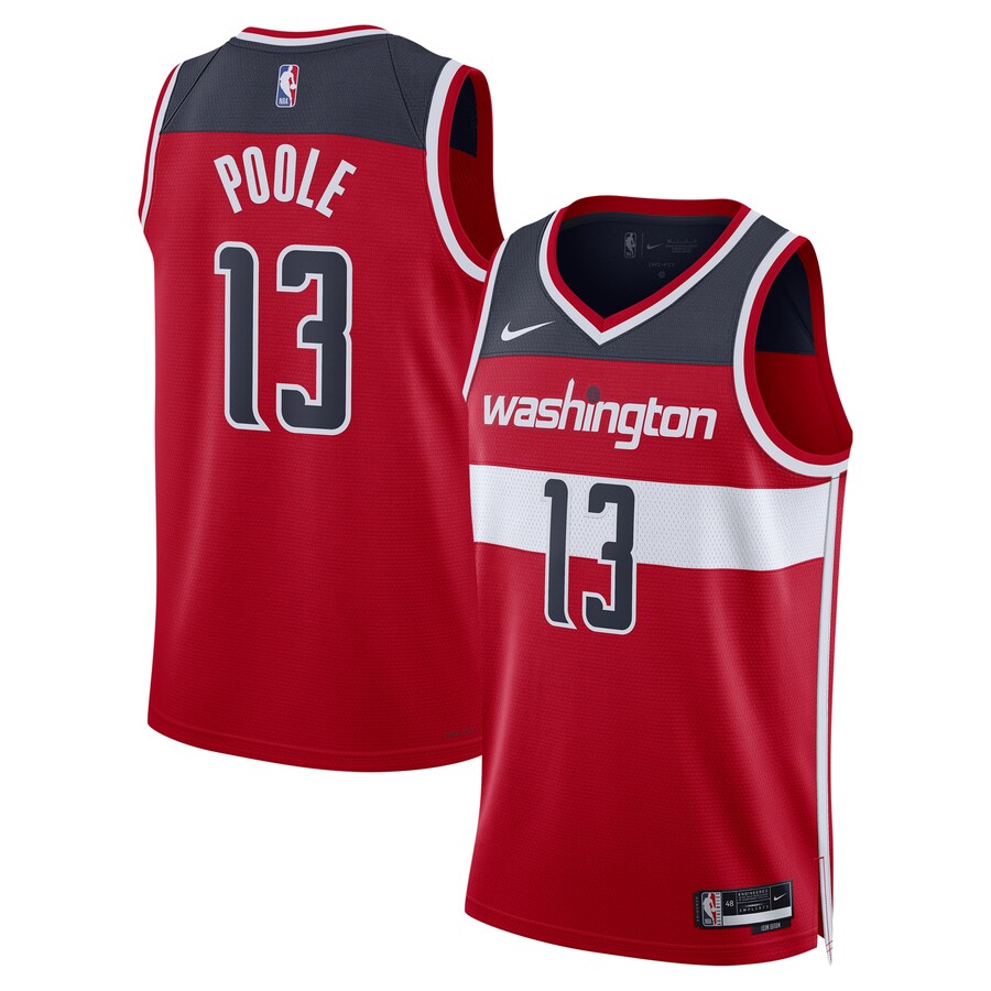 Unisex Washington Wizards Jordan Poole Nike Red Swingman Jersey - Icon Edition - Jersey