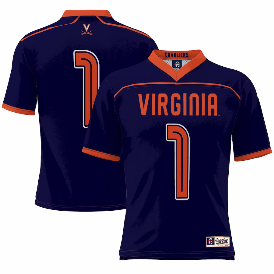 #1 Virginia Cavaliers GameDay Greats Lightweight Lacrosse Jersey - Navy - Jersey